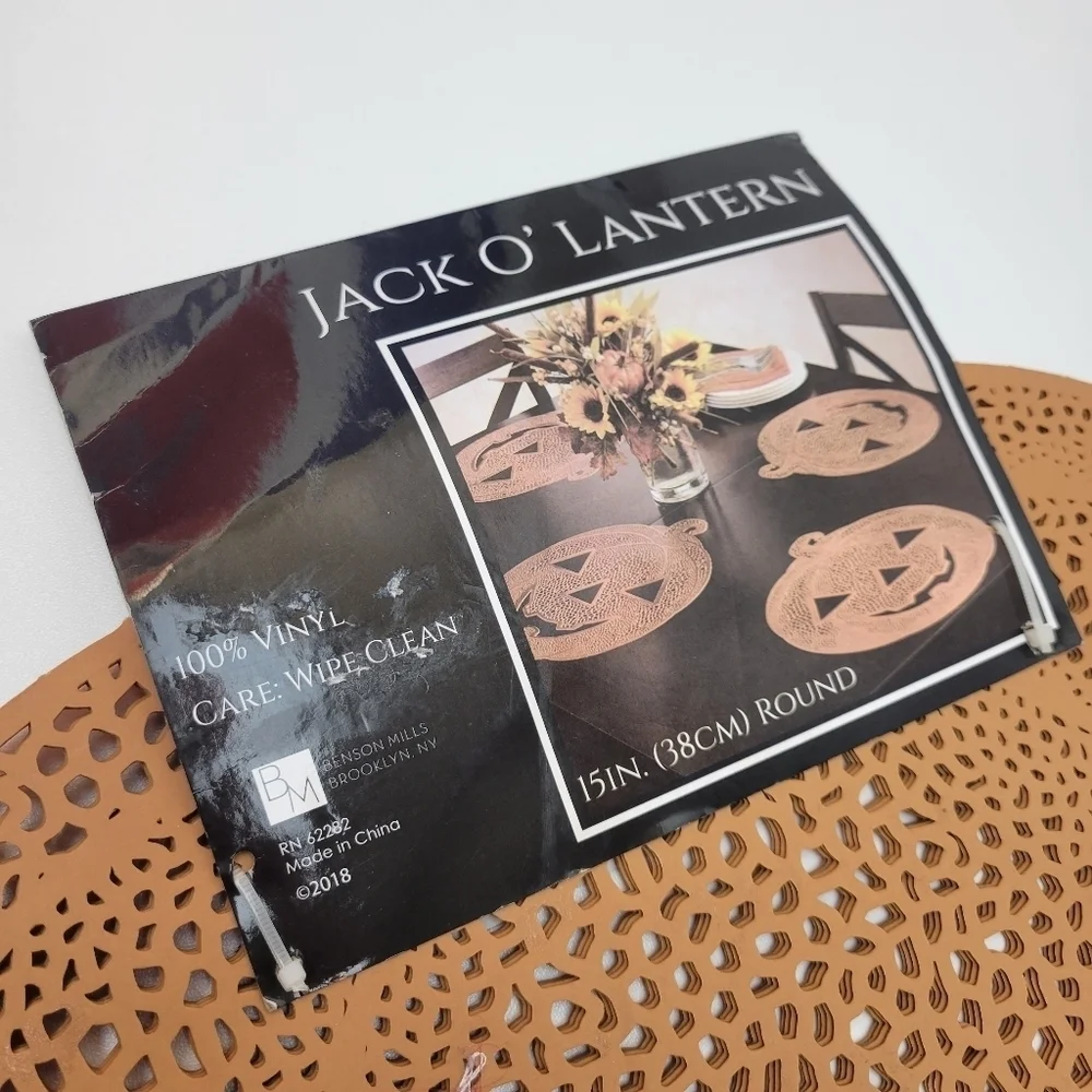 Jack o lantern placemats pumpkin placemats